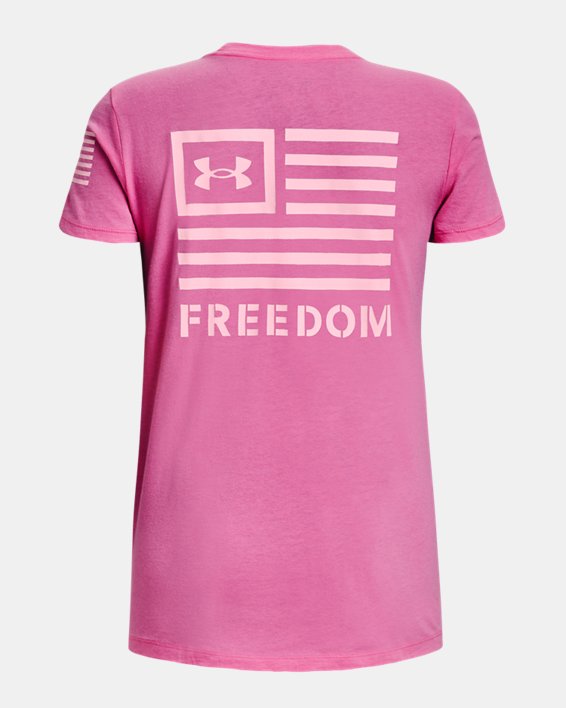 Women's UA Freedom Banner T-Shirt, Pink, pdpMainDesktop image number 5